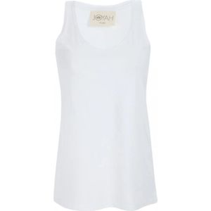 Joya, Dames, Tops, Wit, Maat: L Katoen,