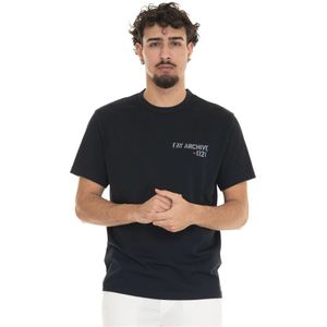 Fay, Heren, Tops, Blauw, Maat: XL Katoen,