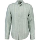 GANT - Regular-Fit Overhemd - Streepdessin - Lichtblauw - 100% Linnen