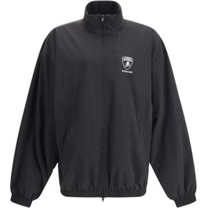 Balenciaga, Heren, Jassen, Zwart, Maat: M Poliester,