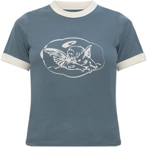 Carhartt Wip, Dames, Tops, Blauw, Maat: S Katoen,