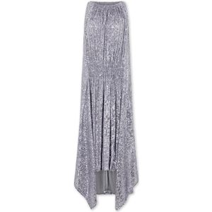 Rabanne, Dames, Jurken, Grijs, Maat: 2XS