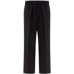 Golden Goose, Heren, Broeken, Blauw, Maat: L Wol,