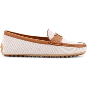 Tod's - Loafers - Beige - Handgemaakt in Italië - Rubberen Zool met Reliëf Gomminos