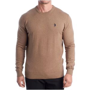 U.s. Polo Assn., Heren, Truien, Beige, Maat: L Katoen,
