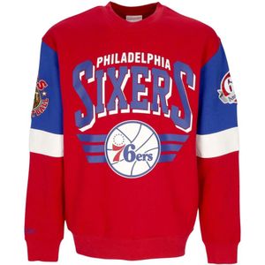 Mitchell & Ness, Heren, Sweatshirts & Hoodies, Veelkleurig, Maat: XL Katoen,