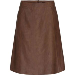 Btfcph, Dames, Rokken, Bruin, Maat: M Leer,