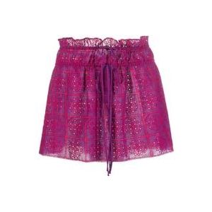 Ganni Short Skirts , Purple , Dames , Maat: L
