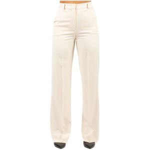 Hanita, Dames, Broeken, Wit, Maat: 2XS