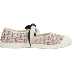 Valentino, Dames, Schoenen, Wit, Maat: 39 EU Tweed,