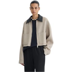 Nanushka, Dames, Jassen, Grijs, Maat: S Zijde,