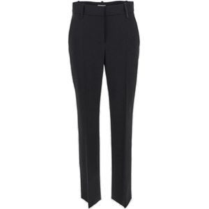 Brunello Cucinelli, Dames, Broeken, Grijs, Maat: M Wol,