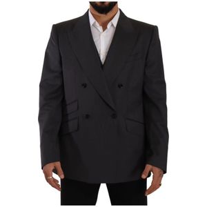 Dolce & Gabbana, Heren, Jassen, Grijs, Maat: 3XL