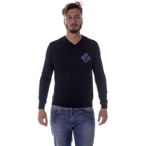 Versace Jeans Couture, Heren, Truien, Zwart, Maat: XL Wol,