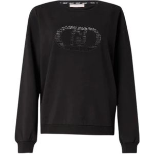 Liu Jo, Dames, Sweatshirts & Hoodies, Zwart, Maat: XS Katoen,