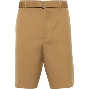 Lanvin, Heren, Korte broeken, Bruin, Maat: S Wol,