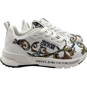 Versace Jeans Couture, Dames, Schoenen, Wit, Maat: 37 EU Polyamide,