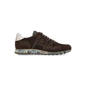 Premiata Vintage Suede Bruine Sneaker - Maat 41 , Brown , Heren , Maat: 42 EU