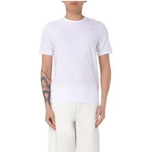 K-Way, Heren, Tops, Wit, Maat: 2XL Katoen,