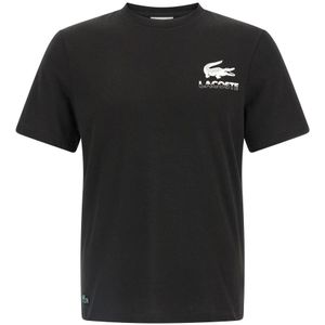 Lacoste, Heren, Tops, Zwart, Maat: XL Katoen,