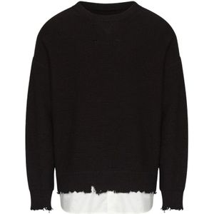 MM6 Maison Margiela, Heren, Truien, Zwart, Maat: XL Katoen,