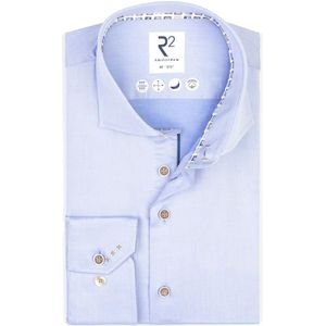 R2 Amsterdam, Heren, Overhemden, Blauw, Maat: XL