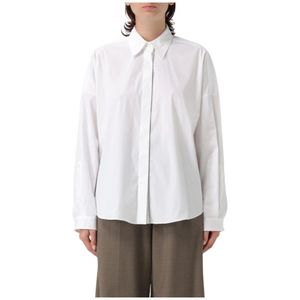 Brunello Cucinelli, Dames, Blouses & Shirts, Wit, Maat: M