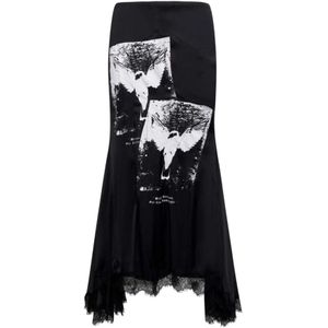 John Richmond, Dames, Rokken, Zwart, Maat: XS Viscose,