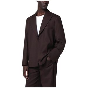 Séfr, Heren, Jassen, Bruin, Maat: M Wol,