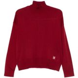 Liu Jo - Gebreide Trui - Bruin - Wit Collectie - Dames