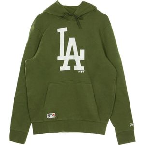 New Era - Los Angeles Dodgers - Hoodie - Olijfkleur - Kangoeroezak