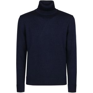 Hindustrie, Heren, Truien, Blauw, Maat: 3XL Wol,