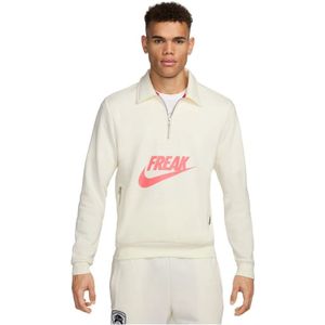 Nike, Heren, Sweatshirts & Hoodies, Wit, Maat: 2XL Katoen,