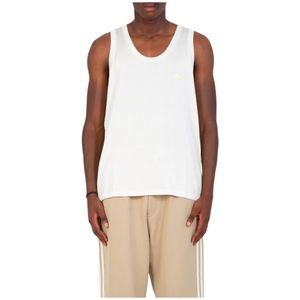 Adidas, Heren, Tops, Wit, Maat: S Poliester,