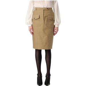 Tom Ford, Dames, Rokken, Groen, Maat: XS Leer,