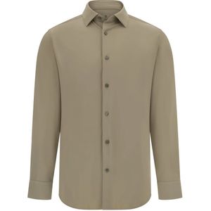 Boggi Milano - B Tech Slim Fit - Overhemd - Beige - Heren - Nylon