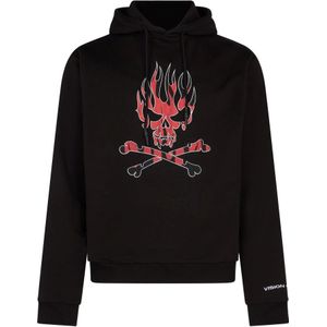Vision OF Super, Heren, Sweatshirts & Hoodies, Zwart, Maat: S Katoen,