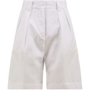 Aspesi, Dames, Korte broeken, Wit, Maat: XS Katoen,