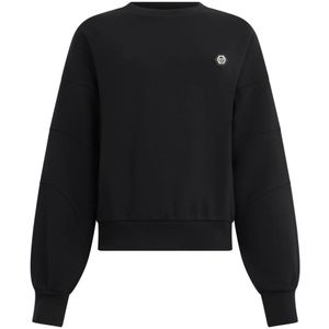Philipp Plein, Dames, Sweatshirts & Hoodies, Zwart, Maat: XS