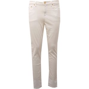 Michael Kors, Dames, Broeken, Wit, Maat: XS Katoen,