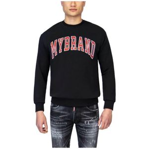 My Brand, Heren, Sweatshirts & Hoodies, Zwart, Maat: 2XL