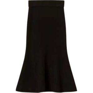 Twinset, Dames, Rokken, Zwart, Maat: XS Leer,