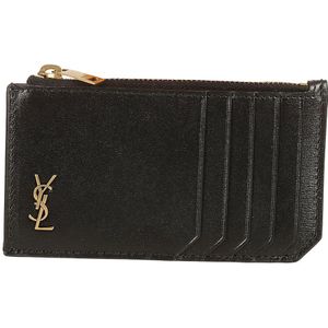 Saint Laurent, Heren, Accessoires, Zwart, Maat: ONE Size Leer,