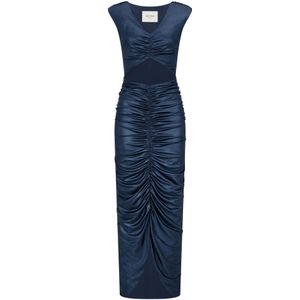 Nicowa - Elegante Avondjurk met Cut-Out - Blauw