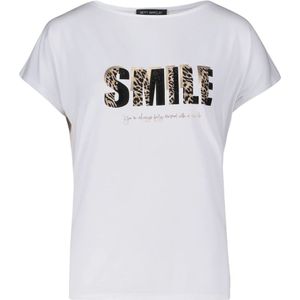 Betty Barclay - Glitter Print Basic Shirt - Wit - Dames