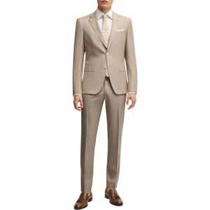 Hugo, Heren, Pakken, Beige, Maat: L Katoen,