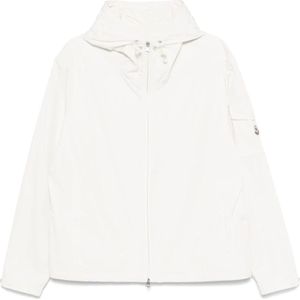 Moncler, Heren, Jassen, Wit, Maat: 2XL Poliester,