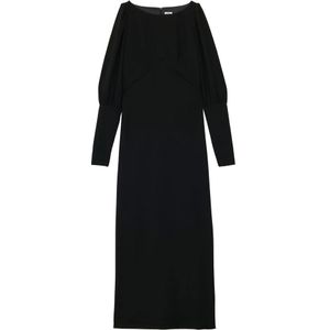 Ines de la Fressange Paris, Dames, Jurken, Zwart, Maat: 2XS Poliester,