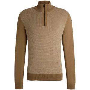 Hugo, Heren, Truien, Beige, Maat: M Denim,