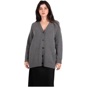 Vince, Dames, Truien, Grijs, Maat: S